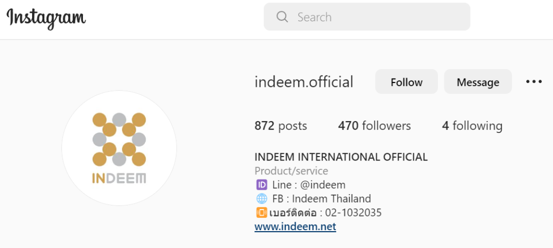 INDEEM instagram