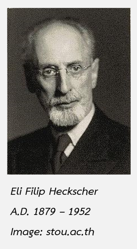 ทฤษฎีการค้าระหว่างประเทศ Eli Filip Heckscher